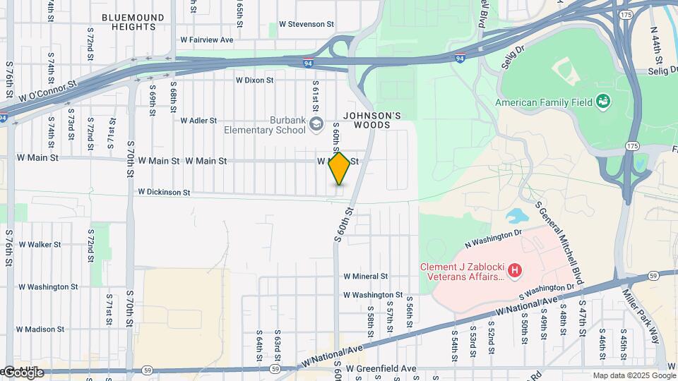 650 S 60th St Map and Location Details