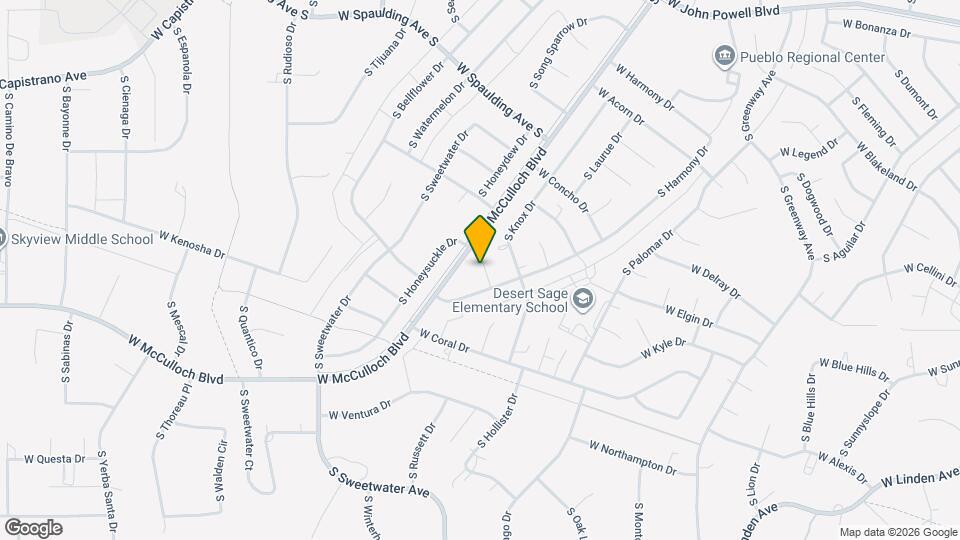 951 S Harmony Ln Map and Location Details