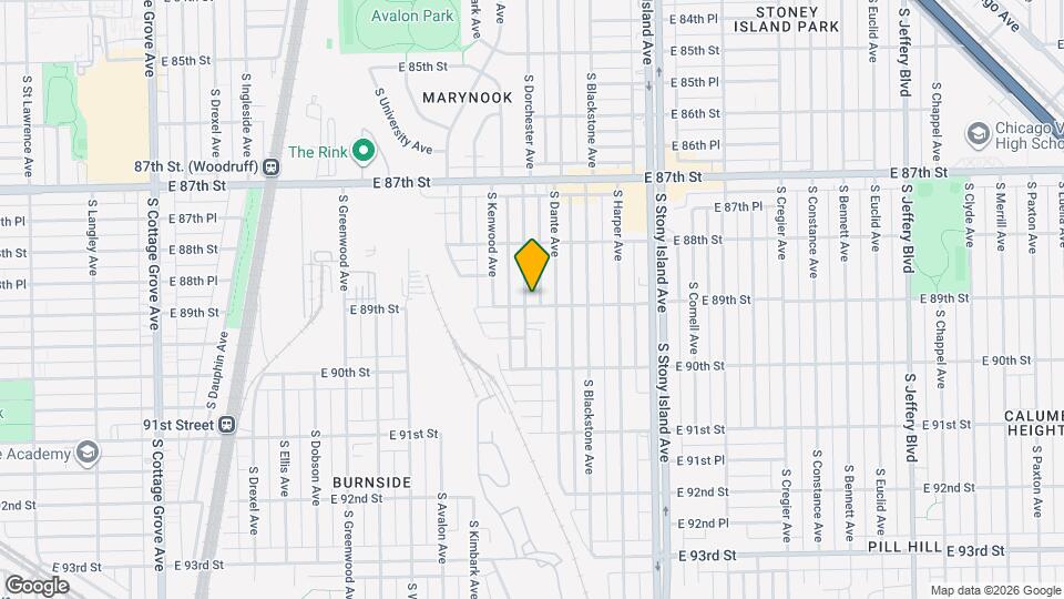 8855 S Dorchester Ave, Unit 2ndfloorr Map and Location Details