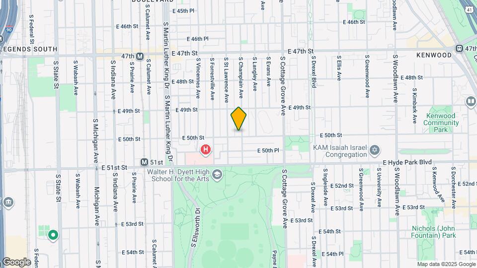 4956 S Champlain Ave Mapa y Detalles de la Ubicación