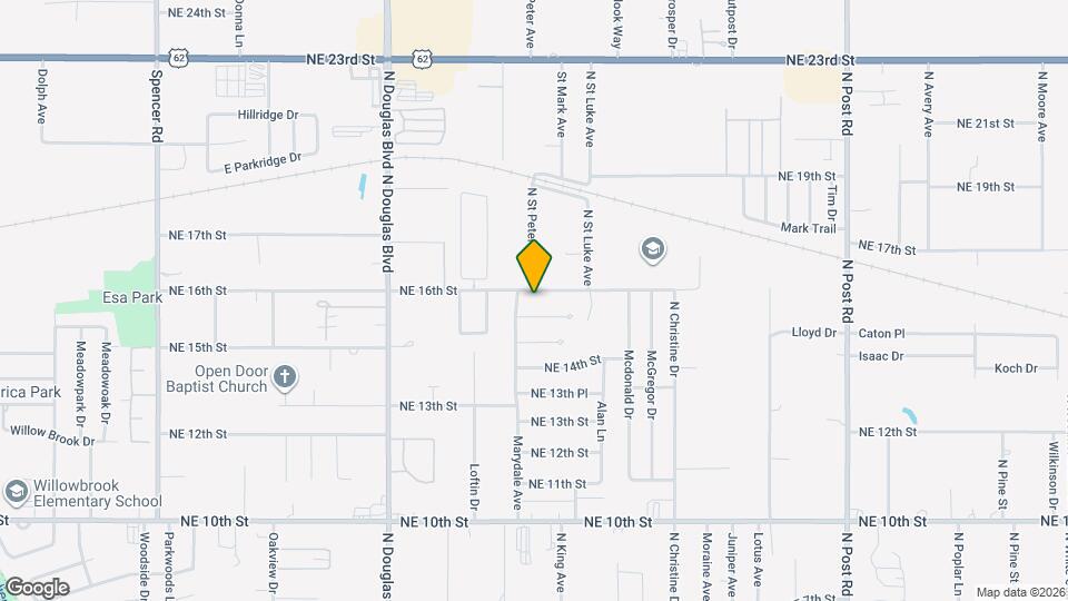 9308 NE 16th St Map and Location Details