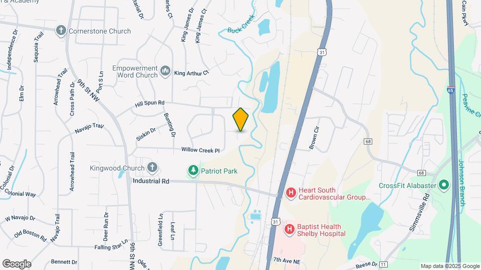 201 Willow Creek S Cir Mapa y Detalles de la Ubicación
