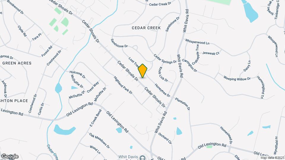 1735 Cedar Shoals Dr Map and Location Details