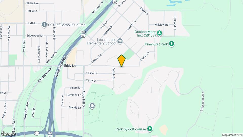 3303 Eddy Ln Map and Location Details