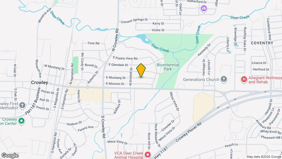 724 E Mustang St Map and Location Details