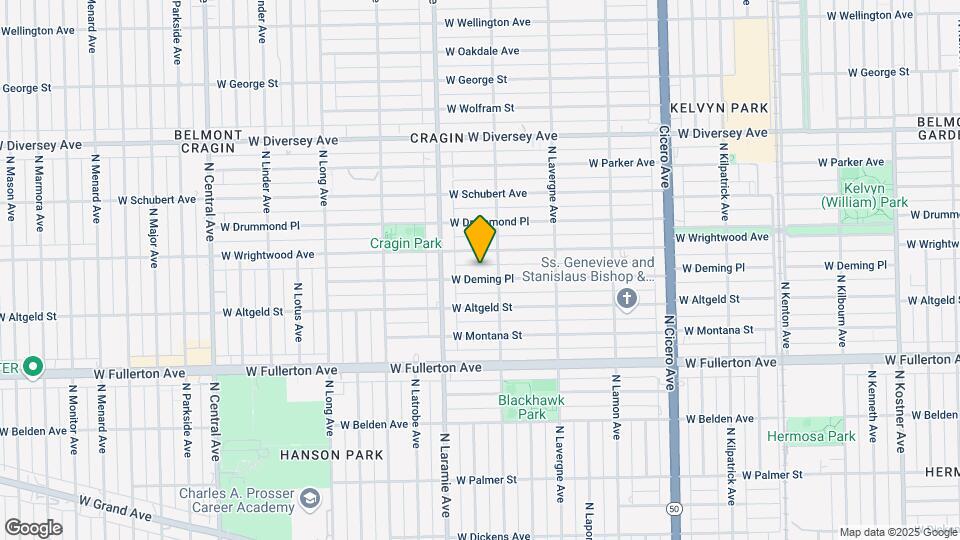 5116 W Deming Pl Map and Location Details