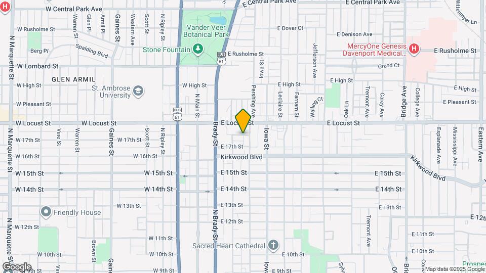 221 E 18th St Map and Location Details