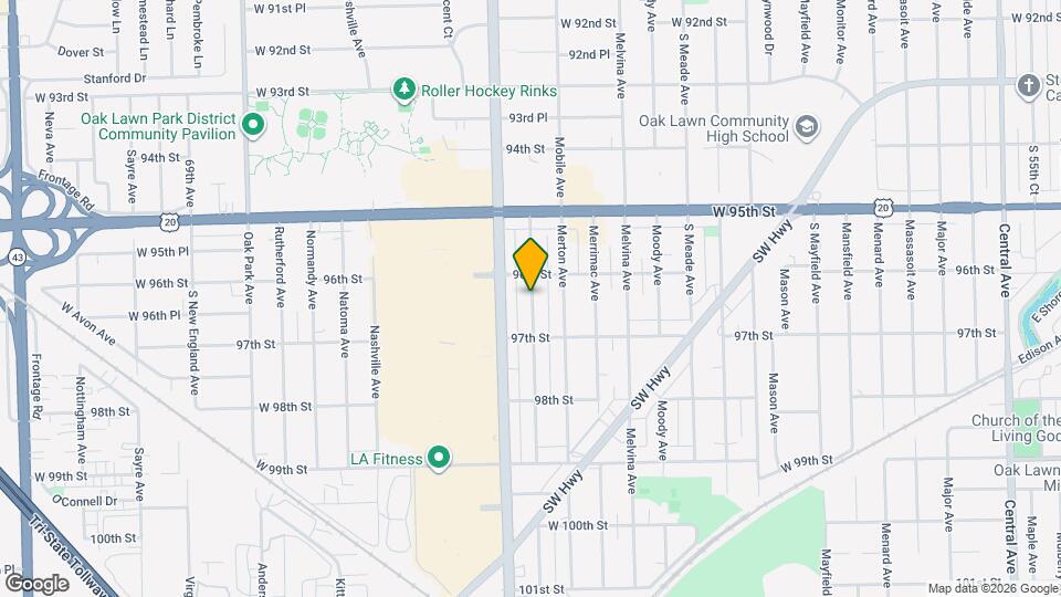 9616 Marion Ave Map and Location Details