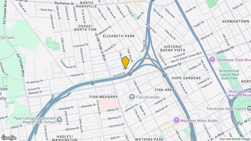 1620 Scovel St Map and Location Details