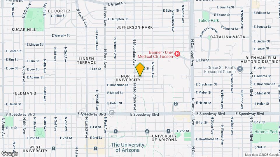 1328 E Adams St Mapa y Detalles de la Ubicación