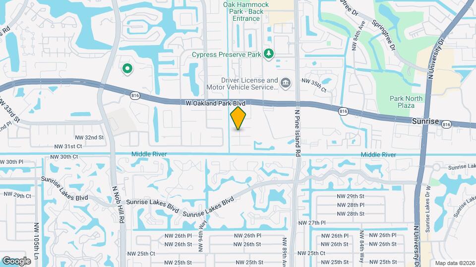 9211 NW 32nd Pl Map and Location Details