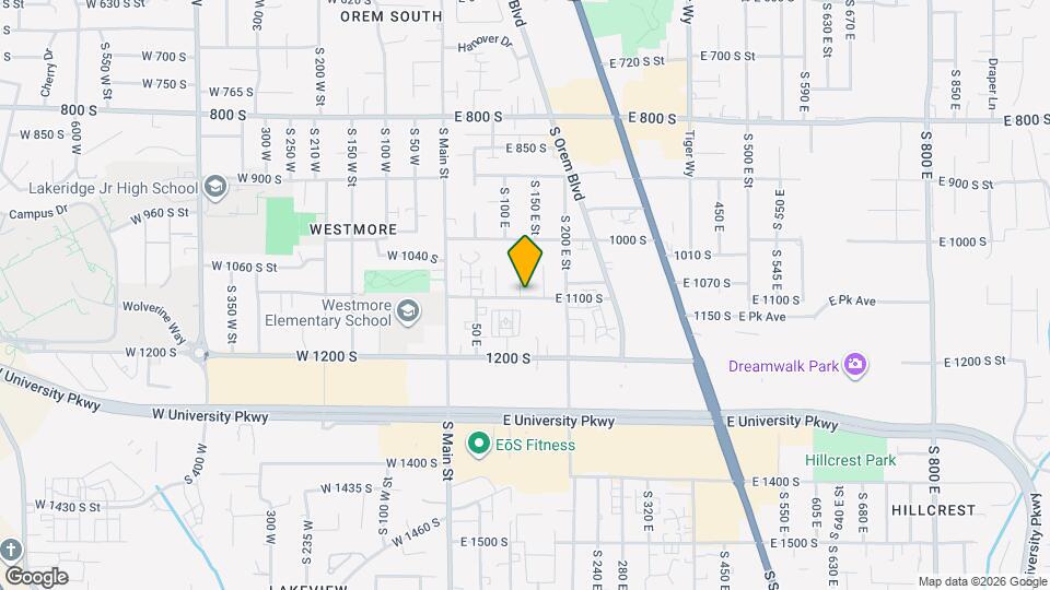 135 E 1100 S, Unit 135 Map and Location Details