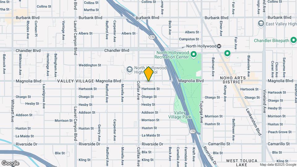 11658-11660 1/4 Magnolia Blvd Map and Location Details