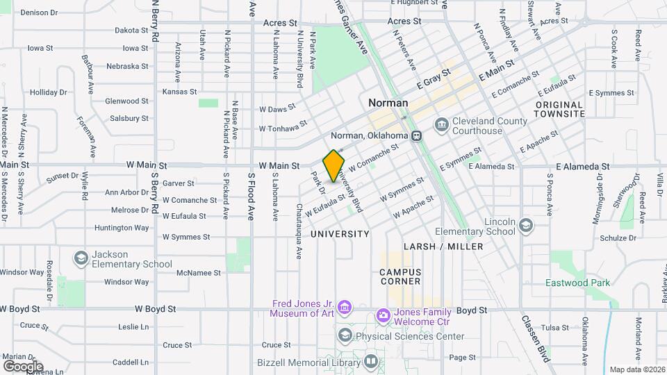 420 W Comanche St Map and Location Details