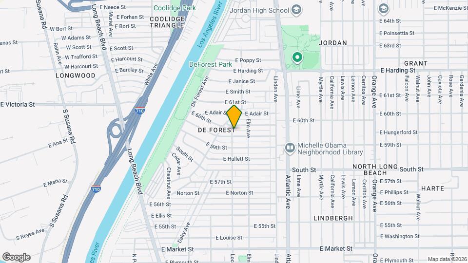 5970 Locust Ave Map and Location Details