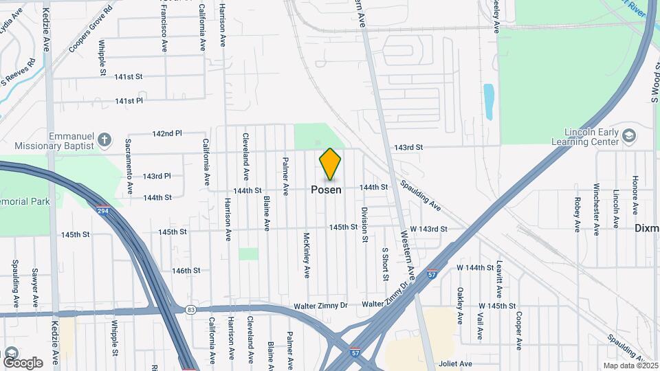 14347 S Campbell Ave Mapa y Detalles de la Ubicación