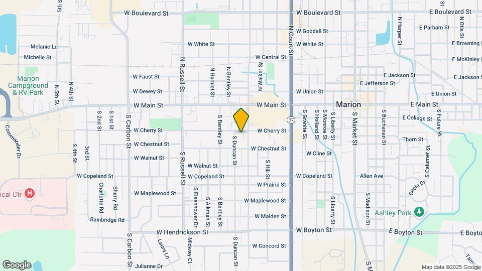 1005 W Cherry St Mapa y Detalles de la Ubicación