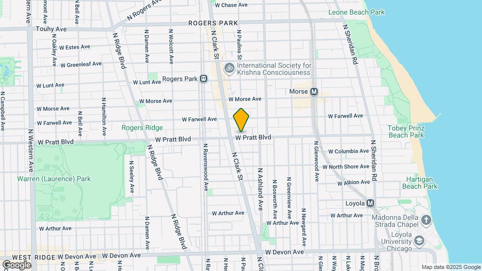 1660 W Pratt Blvd Map and Location Details