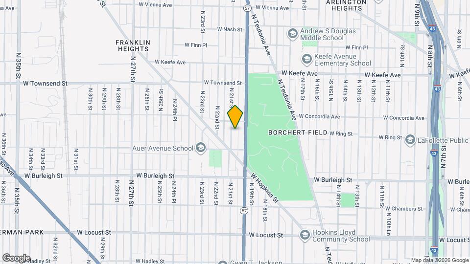 3244A North 21st Street Map and Location Details