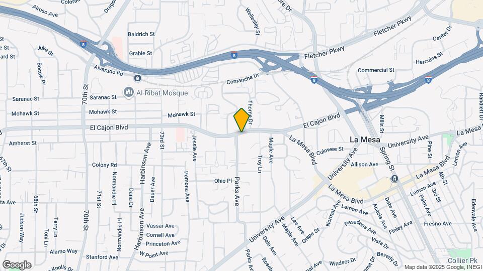 7615 El Cajon Blvd Mapa y Detalles de la Ubicación