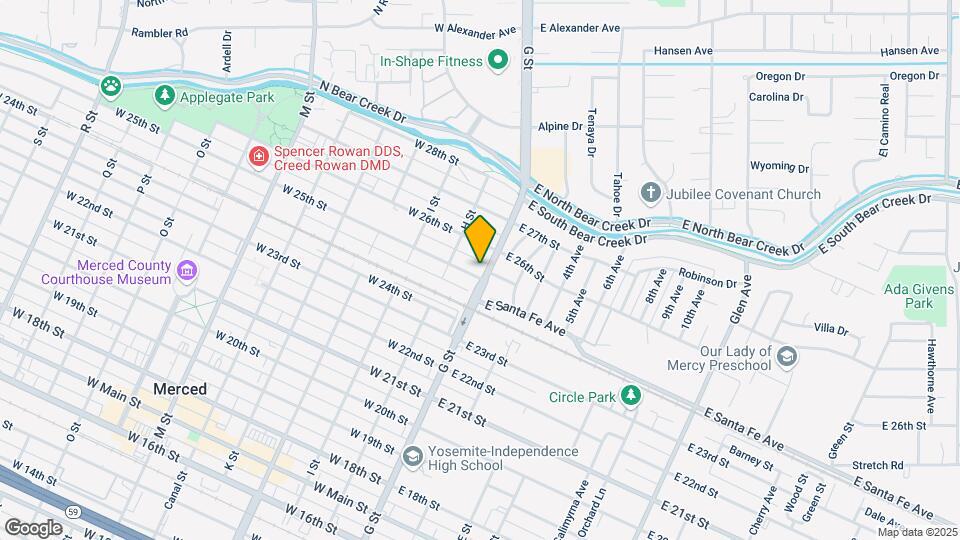 5 W 25th St Mapa y Detalles de la Ubicación
