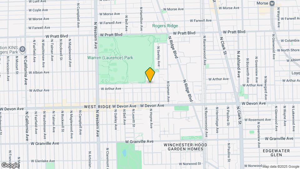 6507 N Hoyne Ave Map and Location Details