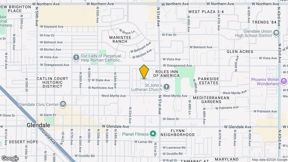 7300 N 51st Ave Map and Location Details