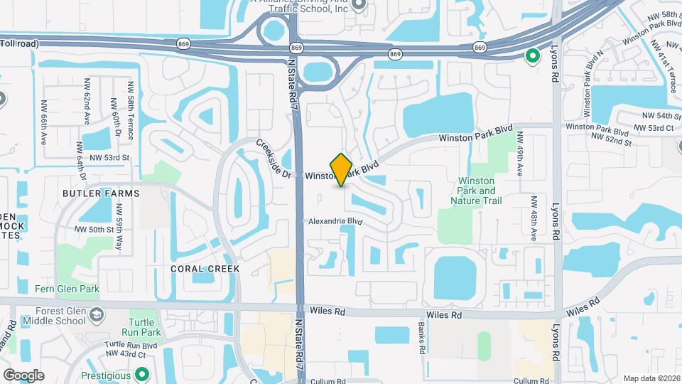 4937 NW 55th Blvd Mapa y Detalles de la Ubicación