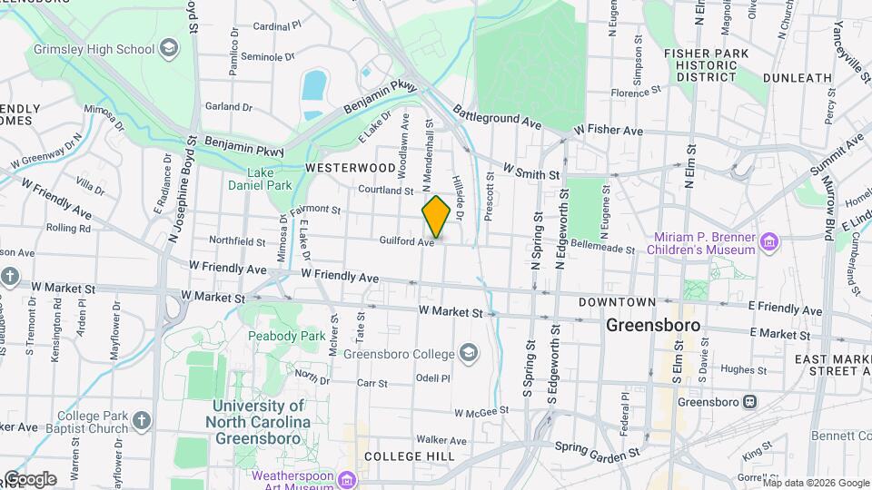 607 Guilford Ave Map and Location Details