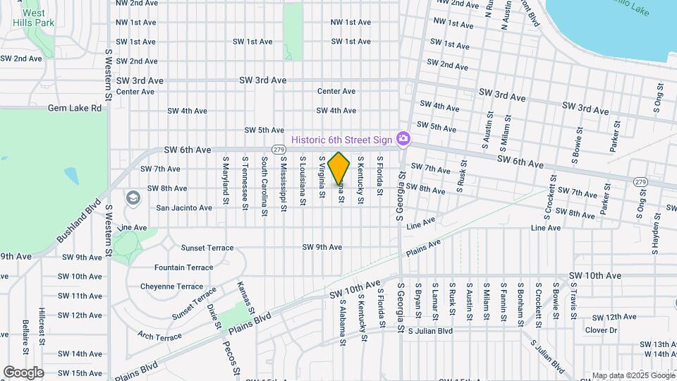 800 S Alabama St Map and Location Details