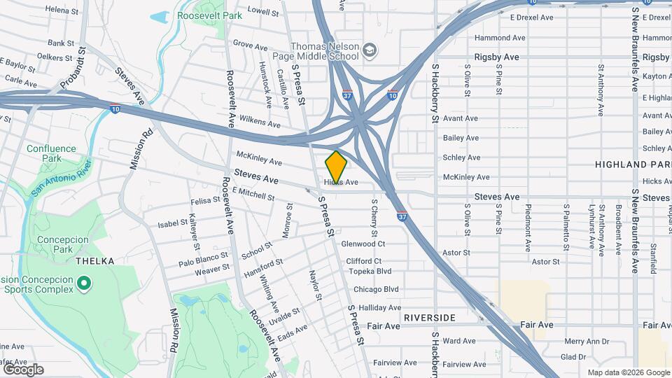 1019 Steves Ave Map and Location Details