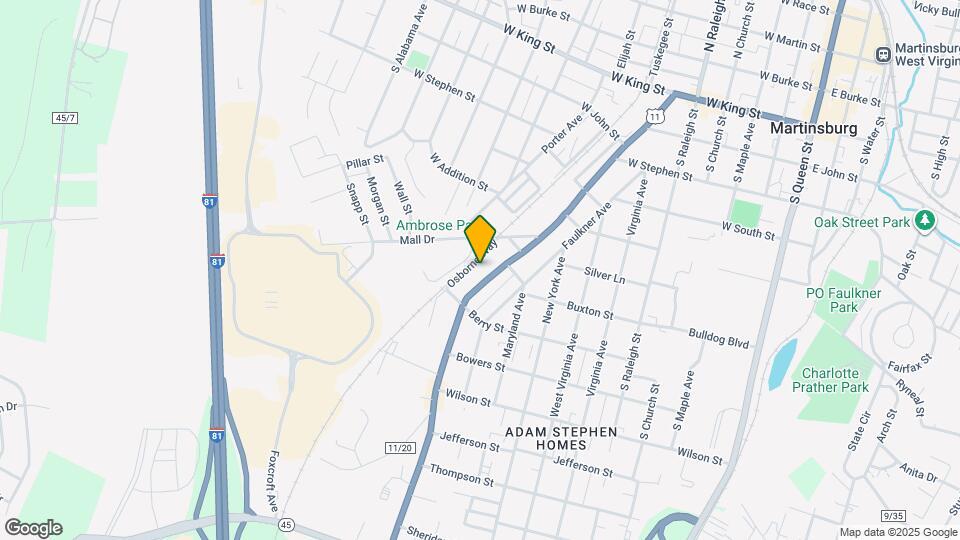 723 Winchester Ave Map and Location Details