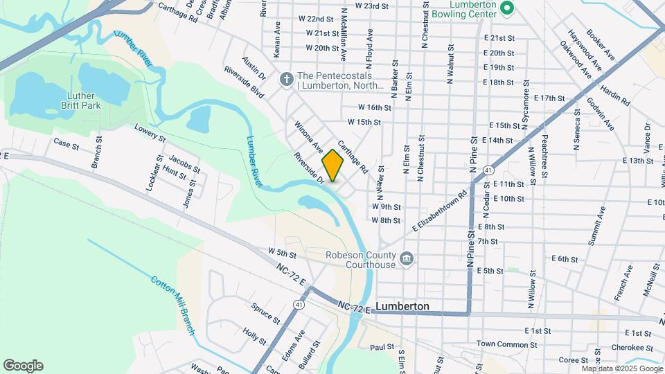 410 Riverside Dr Map and Location Details