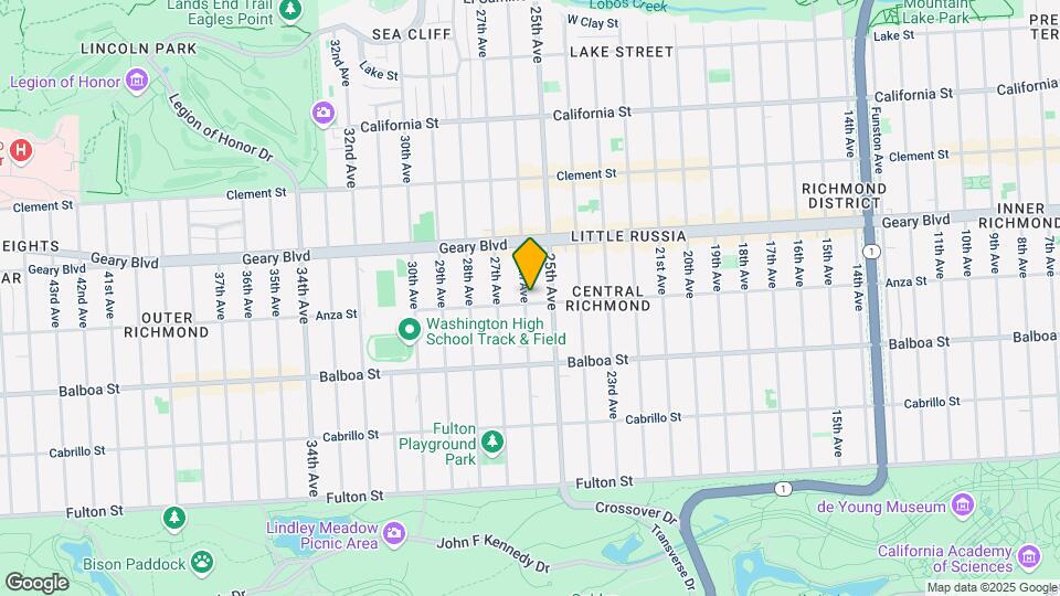 590 26th Ave Map and Location Details
