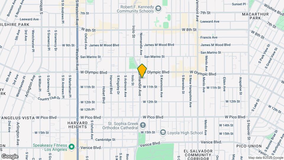 1032 Normandie Ave Map and Location Details