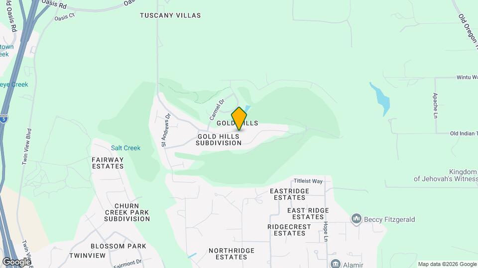 6245 Gold Hills Ct Map and Location Details
