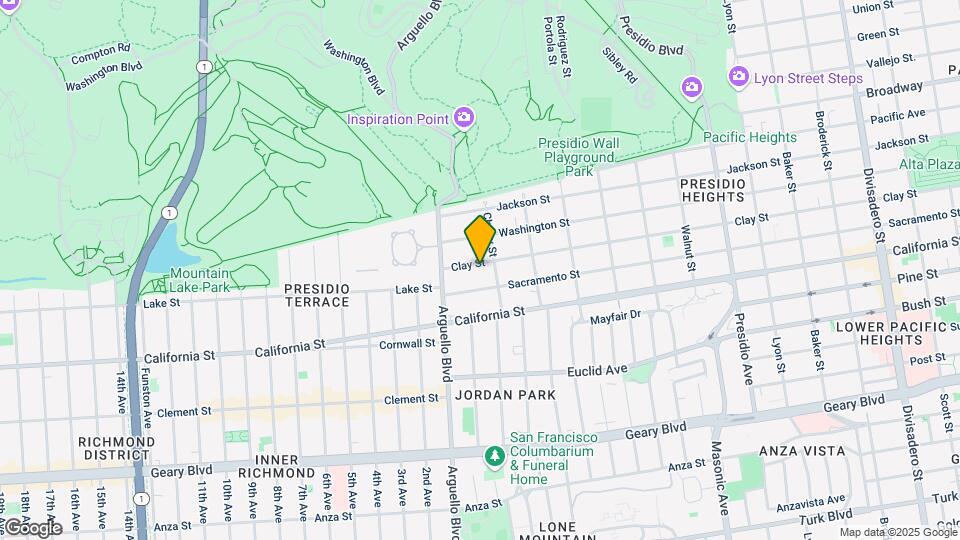 3929 Clay St Map and Location Details