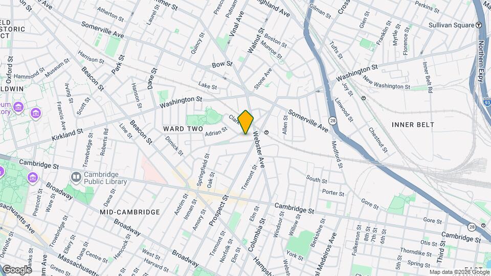 11 Concord Ave, Unit #2 Mapa y Detalles de la Ubicación