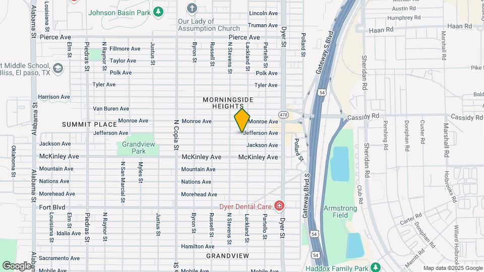 3722 Jefferson Ave Map and Location Details