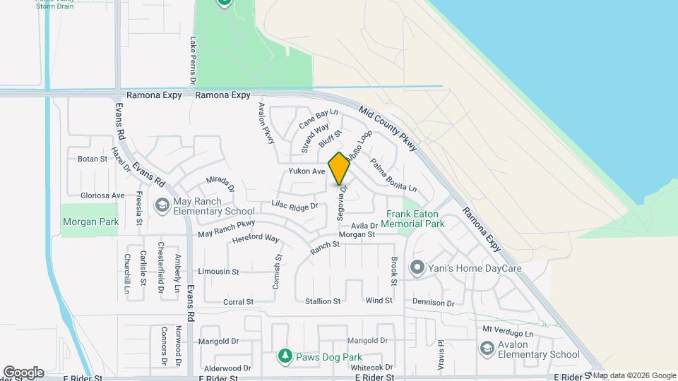 3722 Almansa Way Mapa y Detalles de la Ubicación