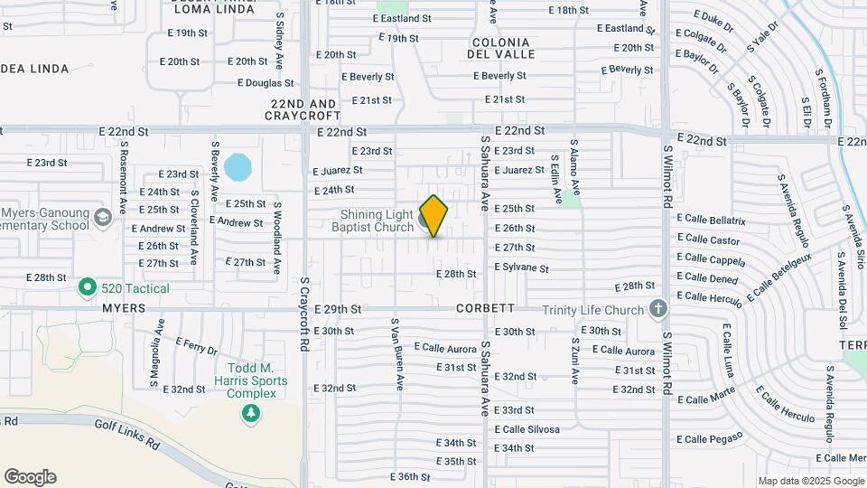 5766 E 26th St Map and Location Details