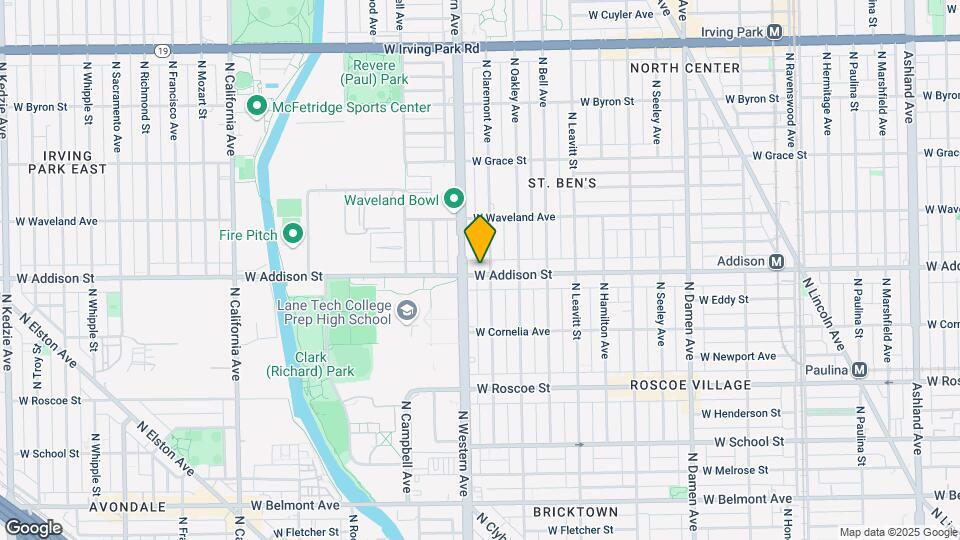 2336 W Addison St Map and Location Details