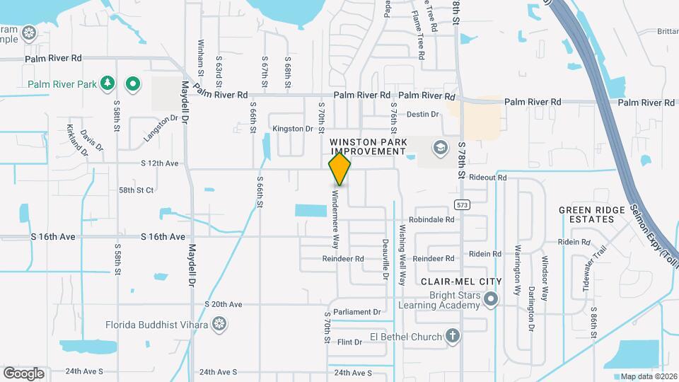 1212 Windermere Way Map and Location Details