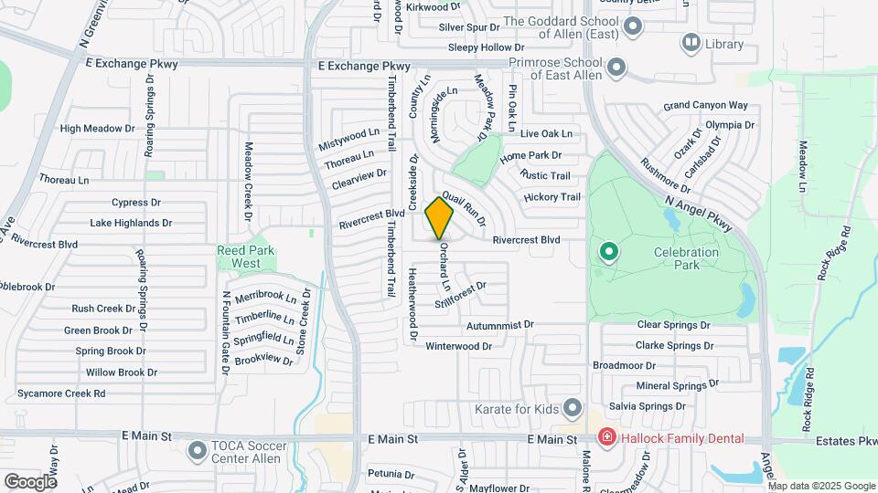 1410 Brookside Dr Map and Location Details