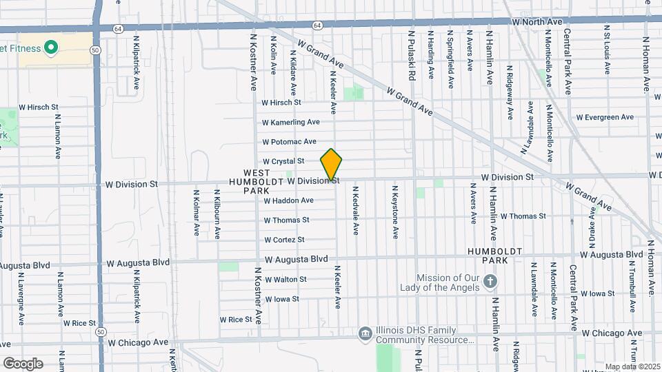 1149 N Keeler Ave Map and Location Details