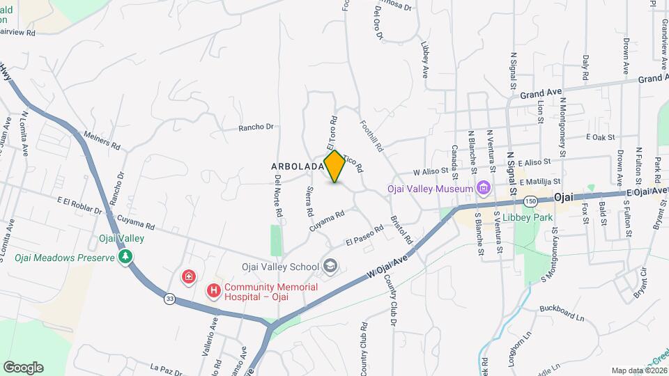 311 Palomar Rd Map and Location Details