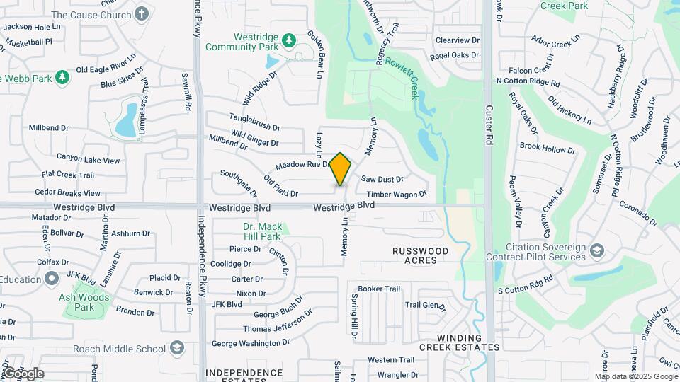 1509 Lacewing Dr Map and Location Details