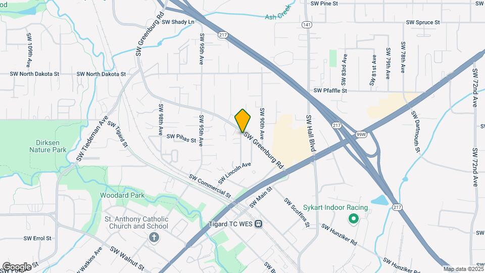 11695 SW Greenburg Rd Map and Location Details