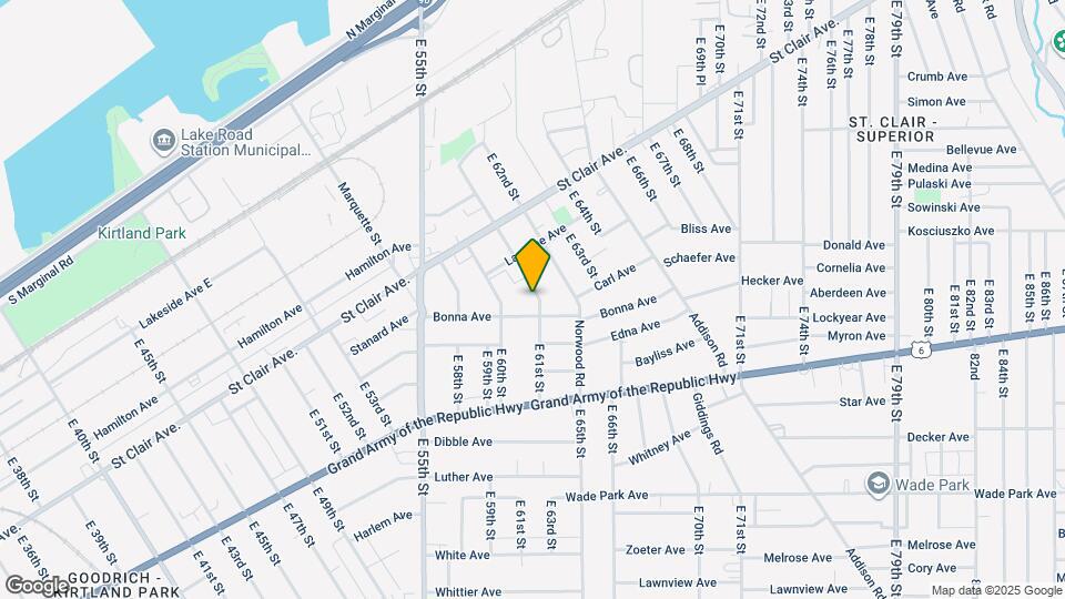 1176 E 61st St Map and Location Details