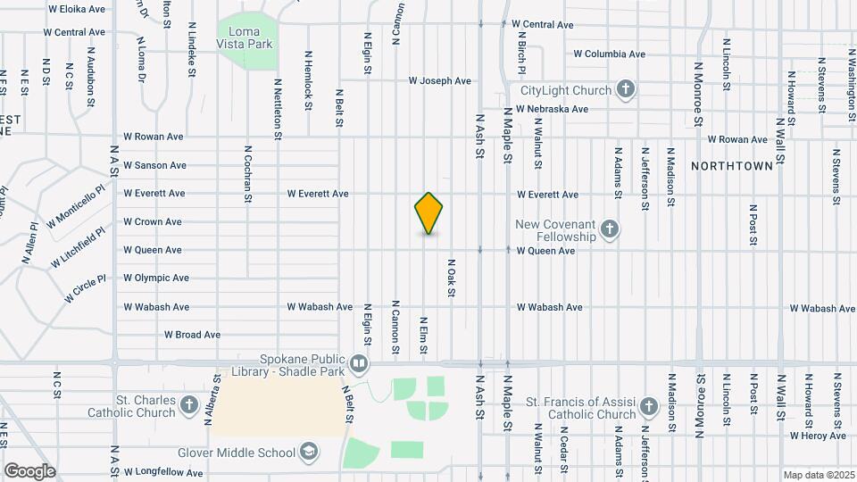 5108 N Elm St Map and Location Details